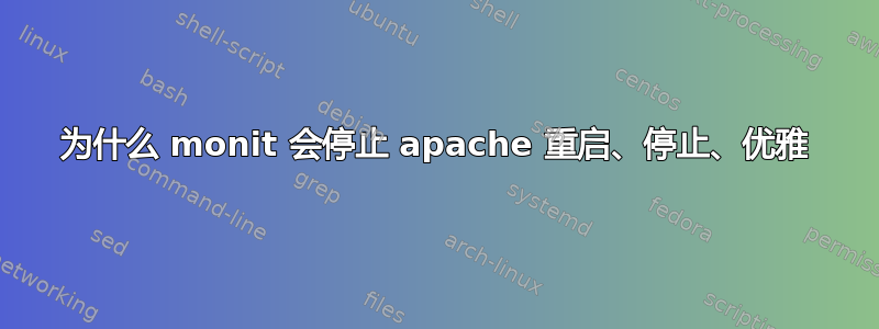 为什么 monit 会停止 apache 重启、停止、优雅