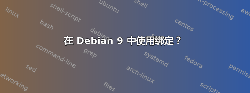 在 Debian 9 中使用绑定？