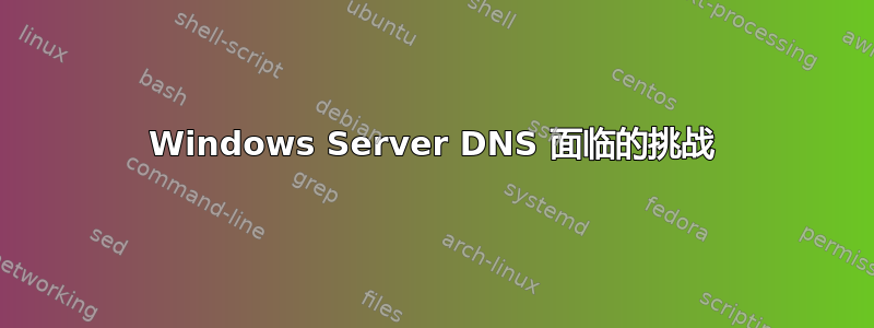 Windows Server DNS 面临的挑战