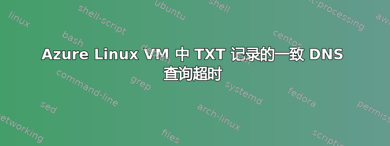 Azure Linux VM 中 TXT 记录的一致 DNS 查询超时