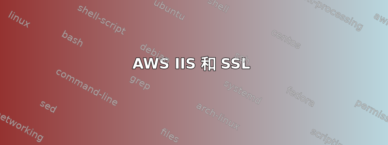 AWS IIS 和 SSL