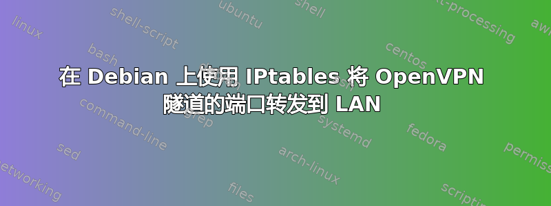 在 Debian 上使用 IPtables 将 OpenVPN 隧道的端口转发到 LAN