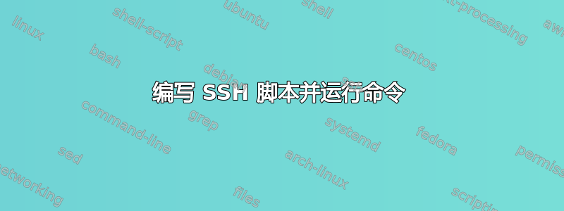 编写 SSH 脚本并运行命令