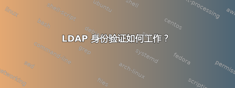 LDAP 身份验证如何工作？