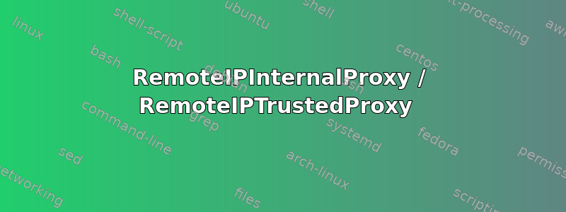 RemoteIPInternalProxy / RemoteIPTrustedProxy 