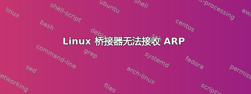 Linux 桥接器无法接收 ARP