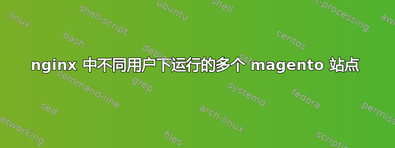 nginx 中不同用户下运行的多个 magento 站点