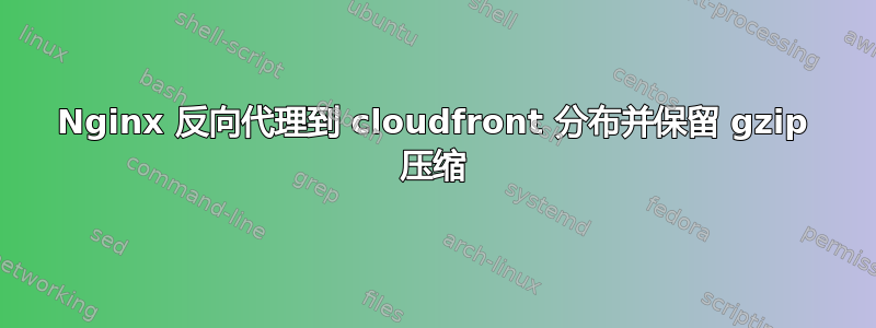 Nginx 反向代理到 cloudfront 分布并保留 gzip 压缩