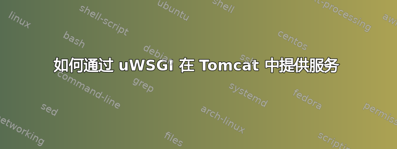 如何通过 uWSGI 在 Tomcat 中提供服务