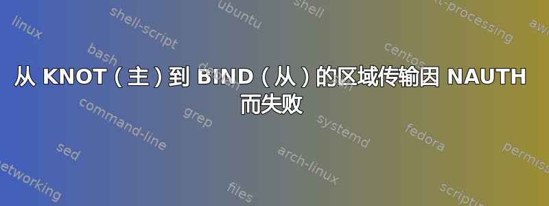 从 KNOT（主）到 BIND（从）的区域传输因 NAUTH 而失败