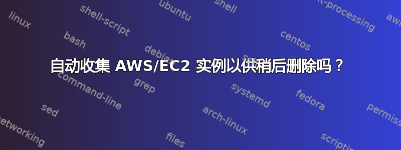 自动收集 AWS/EC2 实例以供稍后删除吗？