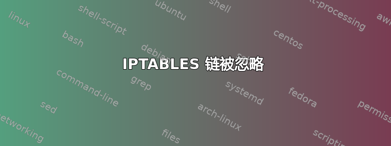 IPTABLES 链被忽略