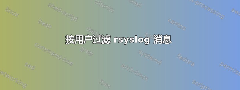 按用户过滤 rsyslog 消息