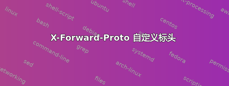 X-Forward-Proto 自定义标头