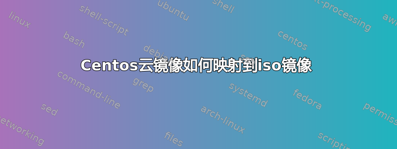 Centos云镜像如何映射到iso镜像