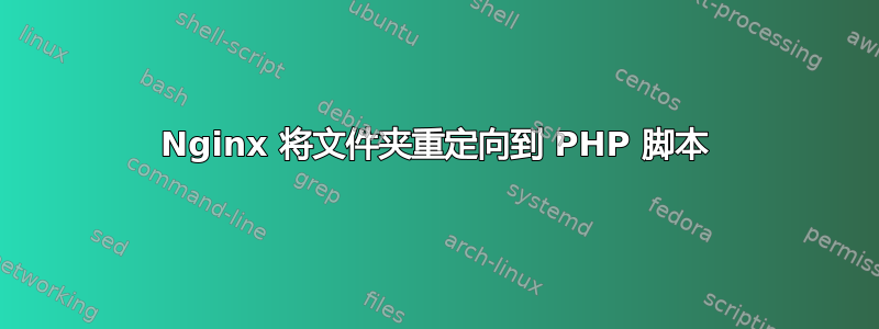 Nginx 将文件夹重定向到 PHP 脚本