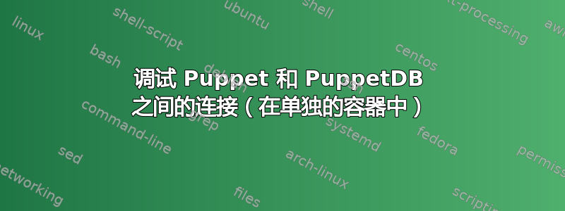 调试 Puppet 和 PuppetDB 之间的连接（在单独的容器中）