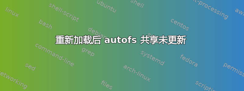 重新加载后 autofs 共享未更新