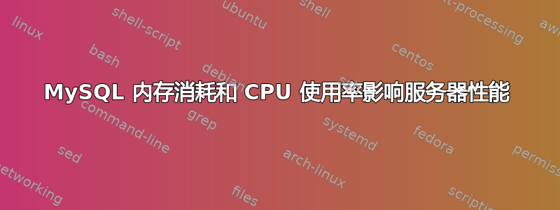 MySQL 内存消耗和 CPU 使用率影响服务器性能