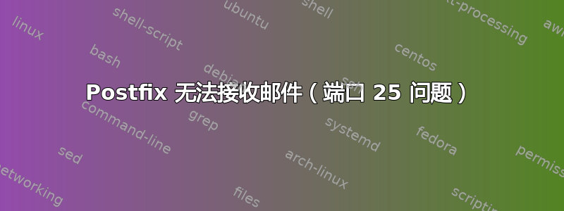 Postfix 无法接收邮件（端口 25 问题）