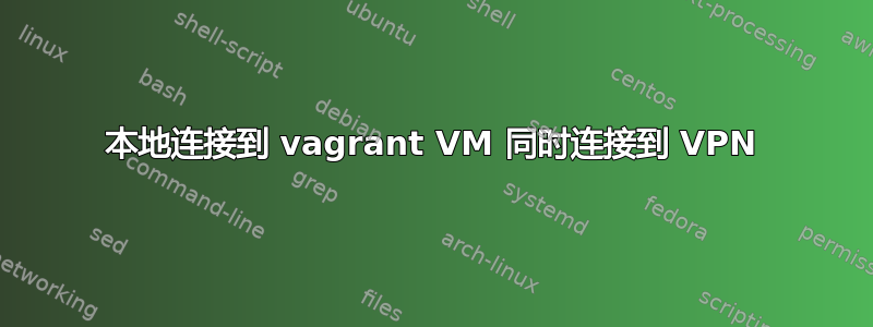 本地连接到 vagrant VM 同时连接到 VPN