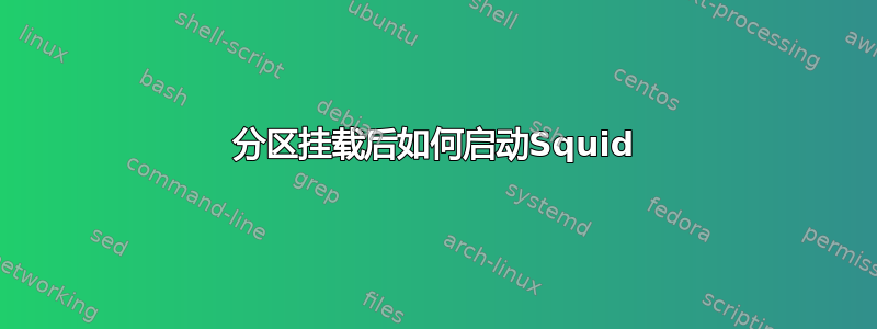 分区挂载后如何启动Squid