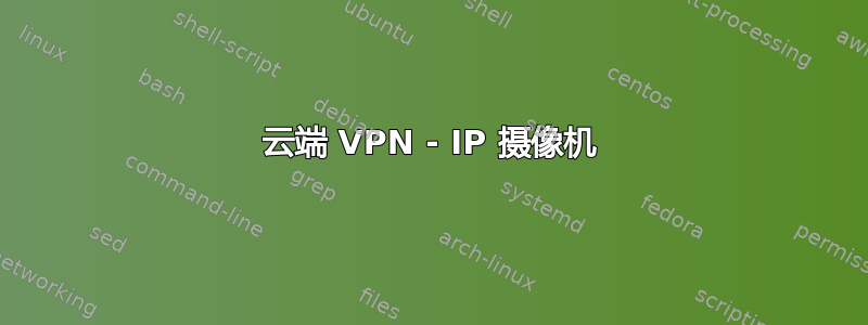 云端 VPN - IP 摄像机