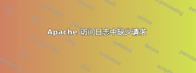 Apache 访问日志中缺少请求