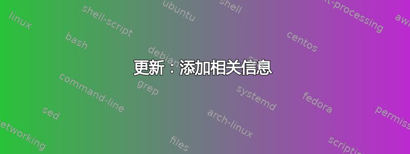 更新：添加相关信息