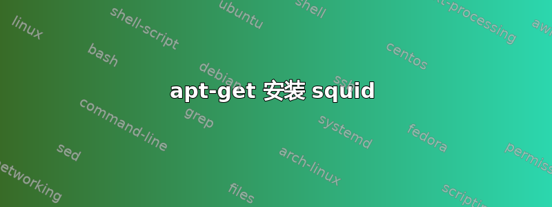 apt-get 安装 squid