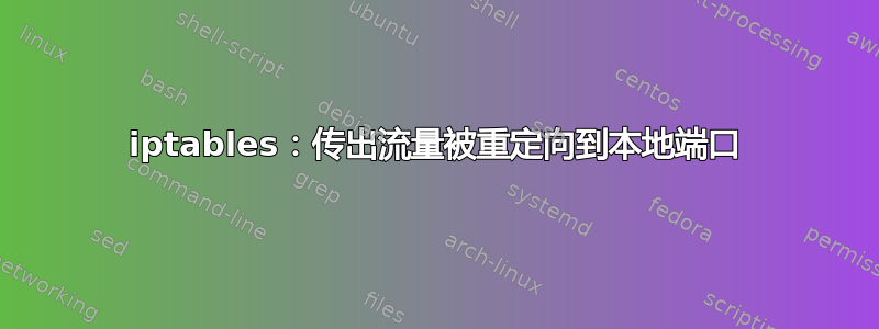 iptables：传出流量被重定向到本地端口