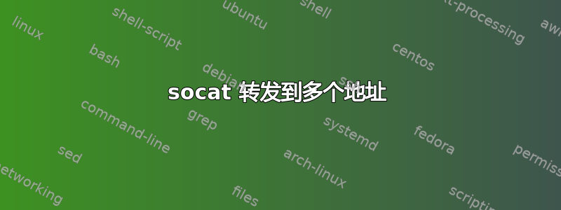 socat 转发到多个地址