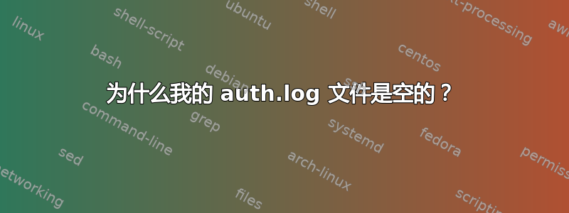 为什么我的 auth.log 文件是空的？