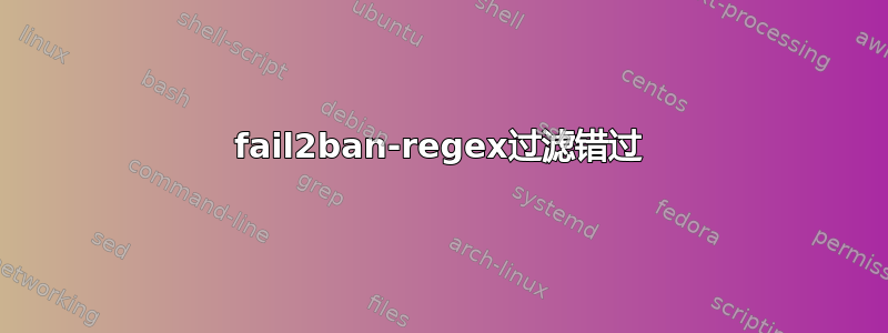 fail2ban-regex过滤错过