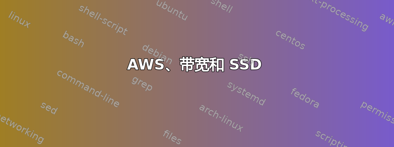 AWS、带宽和 SSD