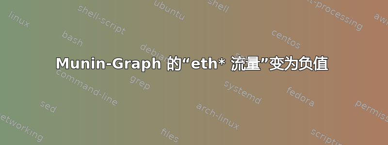 Munin-Graph 的“eth* 流量”变为负值