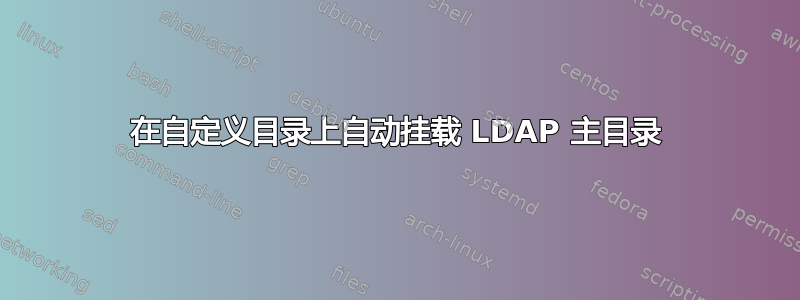 在自定义目录上自动挂载 LDAP 主目录