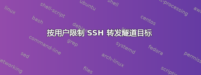 按用户限制 SSH 转发隧道目标