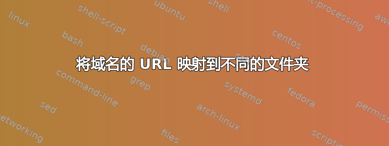 将域名的 URL 映射到不同的文件夹