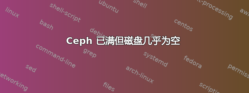 Ceph 已满但磁盘几乎为空