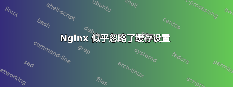 Nginx 似乎忽略了缓存设置