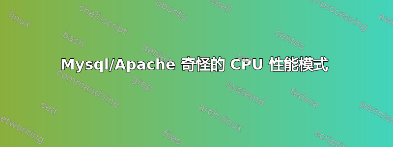 Mysql/Apache 奇怪的 CPU 性能模式