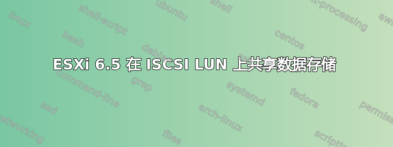 ESXi 6.5 在 ISCSI LUN 上共享数据存储