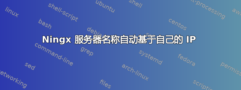 Ningx 服务器名称自动基于自己的 IP