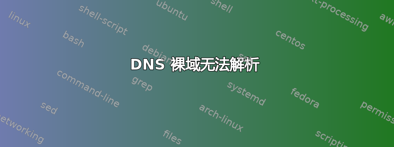 DNS 裸域无法解析