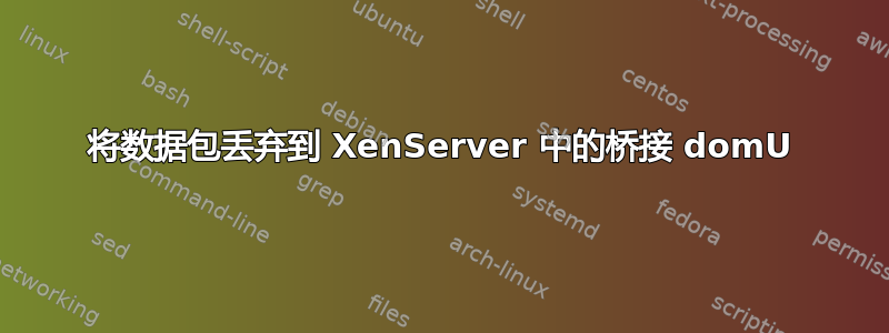 将数据包丢弃到 XenServer 中的桥接 domU