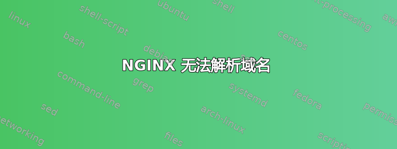 NGINX 无法解析域名