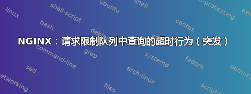 NGINX：请求限制队列中查询的超时行为（突发）