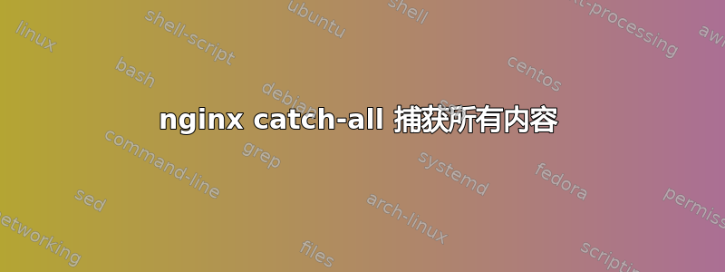 nginx catch-all 捕获所有内容