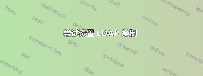 尝试设置 LDAP 复制